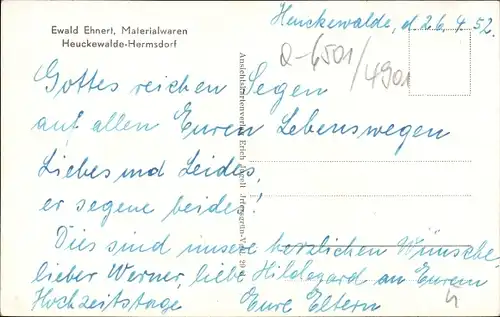 Ak Heuckewalde Gutenborn im Burgenlandkreis, Hermsdorf, Gebäude, Kirchtürme