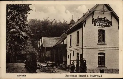 Ak Aachen, Forsthaus Siegel, Stadtwald