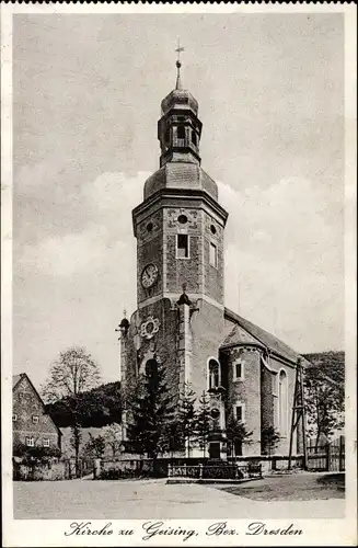 Ak Geising Altenberg im Erzgebirge, Kirche