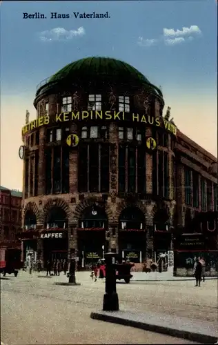 Ak Berlin Tiergarten, Potsdamer Platz, Haus Vaterland, Kempinski