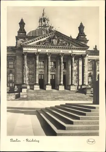 Ak Berlin Tiergarten, Reichstagsgebäude