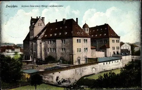 Ak Zwickau in Sachsen, Schloss Osterstein, Königliche Landesanstalt