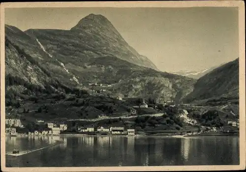 Ak Merok Geiranger Norwegen, Gesamtansicht, HAPAG Fjord- und Polarfahrten