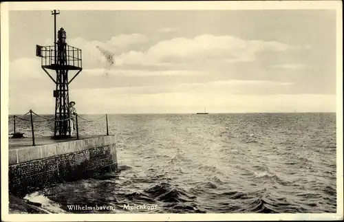 Ak Wilhelmshaven an der Nordsee, Molenkopf