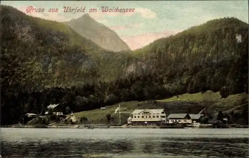 Ak Urfeld am Walchensee Kochel am See, Gebäude