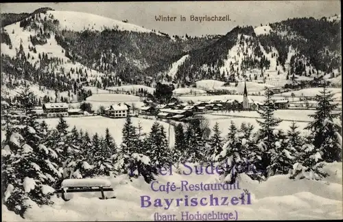 Ak Bayrischzell im Mangfallgebirge Oberbayern, Hotel Sudelfeld, Winterl