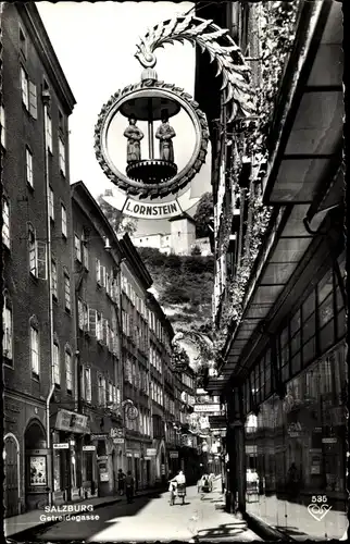 Ak Salzburg in Österreich, Getreidegasse, Lornstein