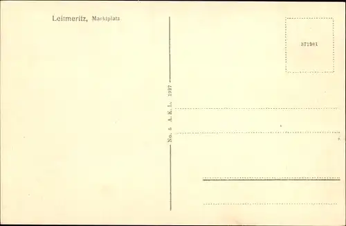 Ak Litoměřice Leitmeritz Region Aussig, Marktplatz