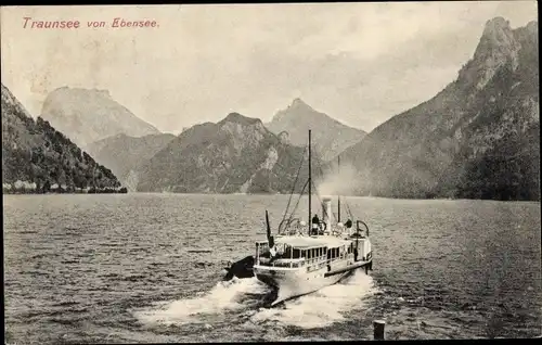 Ak Ebensee in Oberösterreich, Traunsee