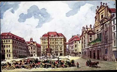 Künstler Ak Wien 1 Innere Stadt, Am Hof