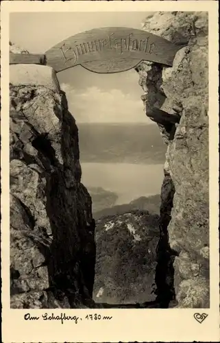 Ak Oberösterreich, Schafberg, Himmelspforte