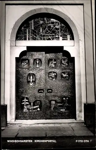 Ak Windischgarsten Oberösterreich, Kirchenportal