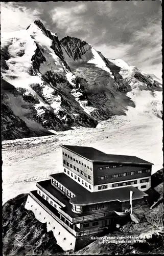 Ak Heiligenblut am Großglockner Kärnten, Kaiser Franz Josef Haus, mit Großglockner