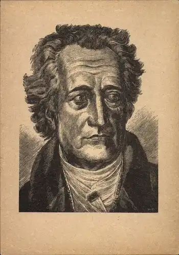 Künstler Ak Stratil, Karl, Schriftsteller Johann Wolfgang von Goethe, Portrait