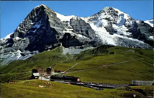 Ak Kanton Bern, Berner Oberland, Kleine Scheidegg, Eiger, Mönch