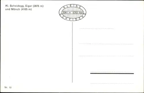 Ak Kanton Bern, Berner Oberland, Kleine Scheidegg, Eiger, Mönch