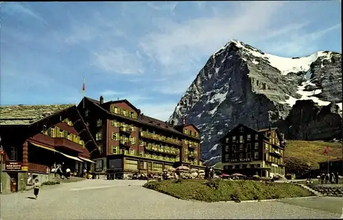 Ak Kanton Bern, Berner Oberland, Kleine Scheidegg, mit Eigernordwand