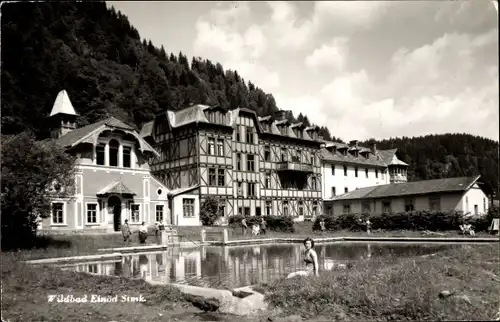 Ak Wildbad Einöd Steiermark, Freibad, Gebäude