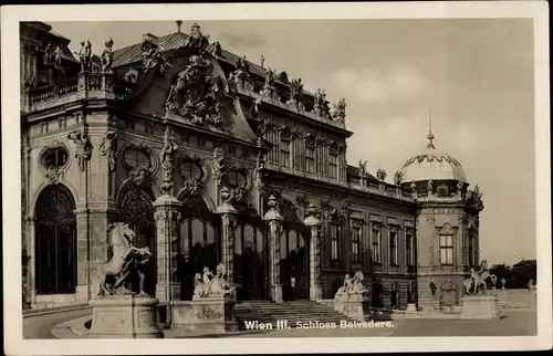 Ak Wien 3 Landstraße, Schloss Belvedere