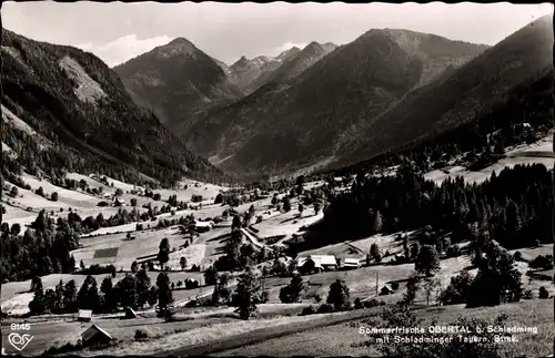 Ak Obertal Steiermark, Panorama mit Schladminger Tauern