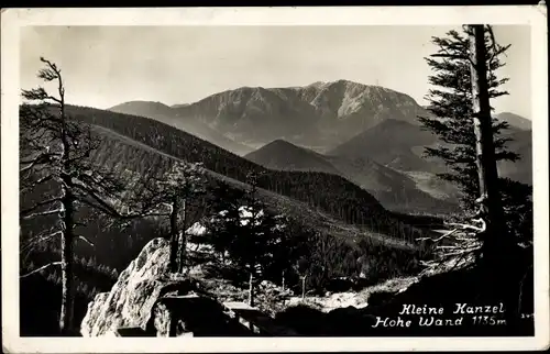 Ak Hohe Wand Niederösterreich, kleine Kanzel