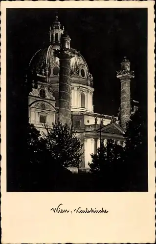 Ak Wien 4 Wieden, Karlskirche