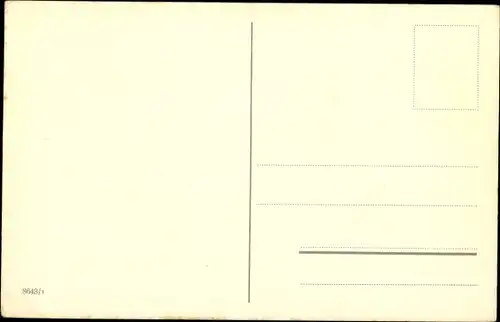 Ak Kind mit Blumenstrauß, Gratulant, Hund, Brief, Geschenke