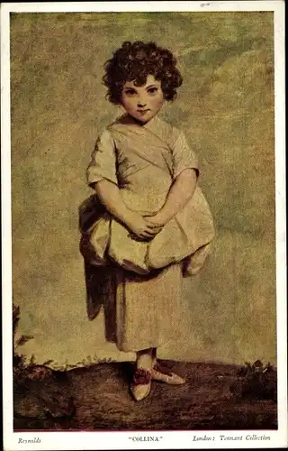 Künstler Ak Reynolds, Collina, Kind-Portrait