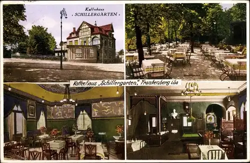 Ak Frankenberg an der Zschopau, Kaffeehaus Schillergarten, Bes. Alfred Hoffmann