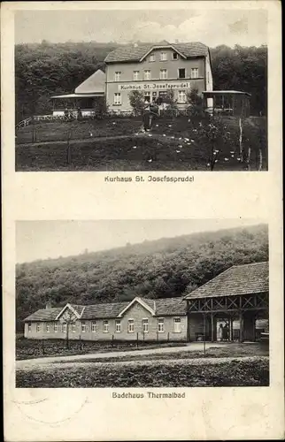 Ak Bad Bodendorf Sinzig am Rhein, Kurhaus St. Josefssprudel, Badehaus Thermalbad