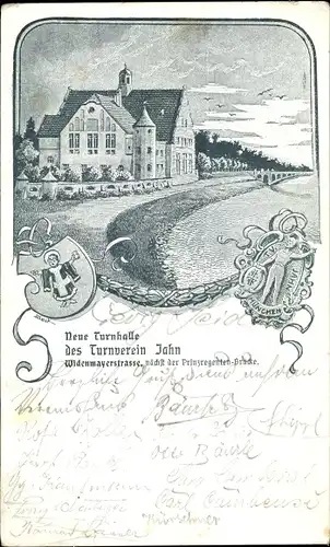 Litho München, Neue Turnhalle, Turnverein Jahn