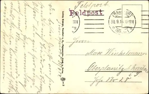 Ak Hanau am Main, Markt, Rathaus, Grimmdenkmal, Straßenbahn