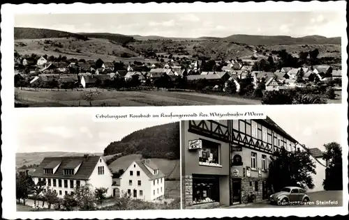 Ak Roßbach Witzenhausen an der Werra, Schule, Gemischtwaren Steinfeld