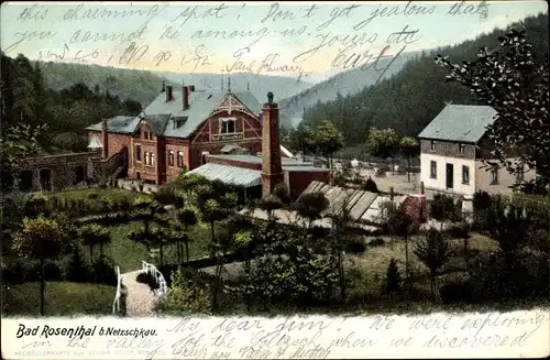 Ak Bad Rosenthal bei Netzschkau im Vogtland, Blick auf Kurhaus