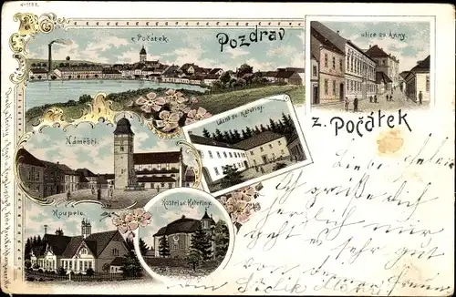 Litho Počátky Potschatek Region Hochland, Stadtansichten