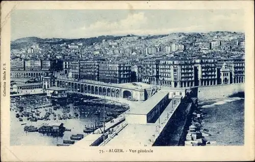 Ak Algier Algier Algerien, Gesamtansicht