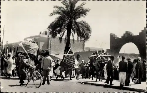 Ak Biskra Algerien, Eingang zur Messe