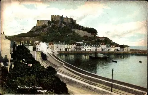 Ak Gorey Channel Island Jersey, Mont Orgueil Castle