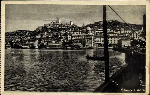 Ak Šibenik Kroatien, Gesamtansicht
