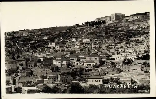 Ak Nazareth Nazareth Israel, Gesamtansicht