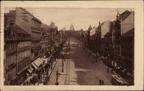 Ak Praha Prag Tschechien, Wenzelsplatz