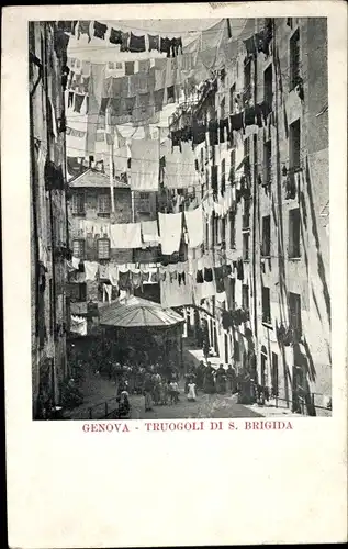 Ak Genova Genua Liguria, Truogoli di San Brigida