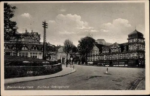 Ak Blankenburg am Harz, Kurhaus Gebirgshotel