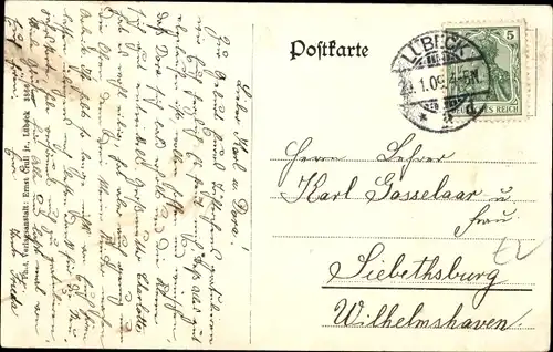 Ak Hansestadt Lübeck, Burgtor