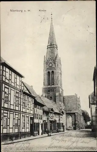 Ak Nienburg an der Weser, Kirche
