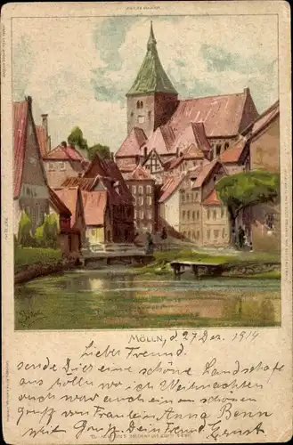 Künstler Litho Bilse, Mölln in Schleswig Holstein, Kirche