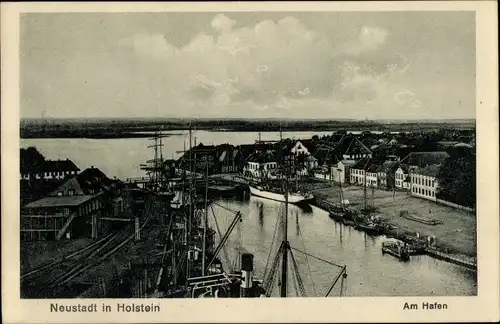 Ak Neustadt in Holstein, Hafen