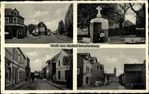 Ak Schaufenberg Alsdorf im Kreis Aachen, Denkmal, Straßenpartien, Geschäftshaus