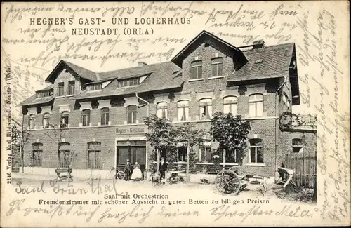 Ak Neustadt an der Orla, Hegner's Gasthaus