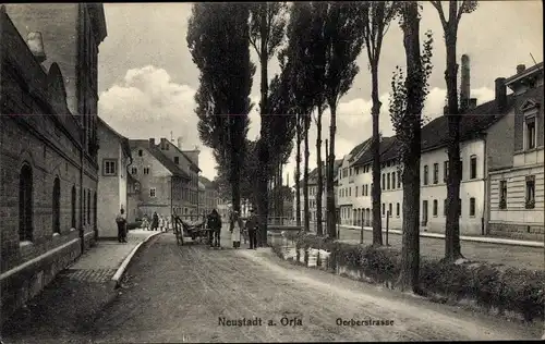 Ak Neustadt an der Orla, Gerberstraße